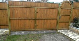 Купить распашные ворота деревянные Слободской, цена от 2724 руб.